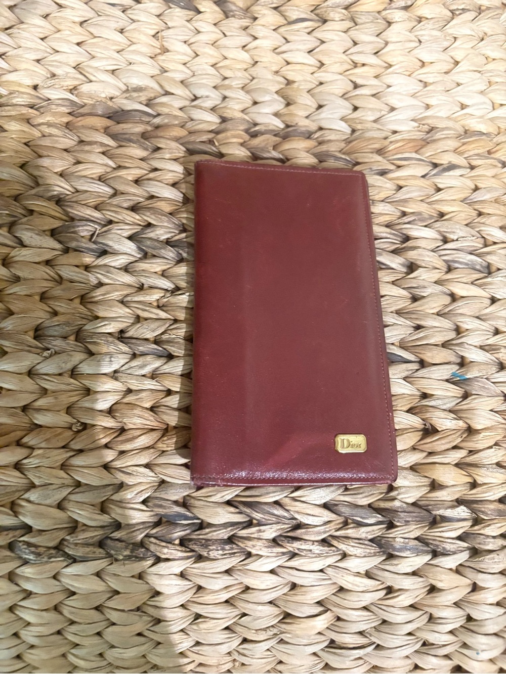 Vintage Christian Dior leather billfold wallet
